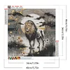 Diamond Painting-DIY Full Round Drill Lion(40*40 CM)