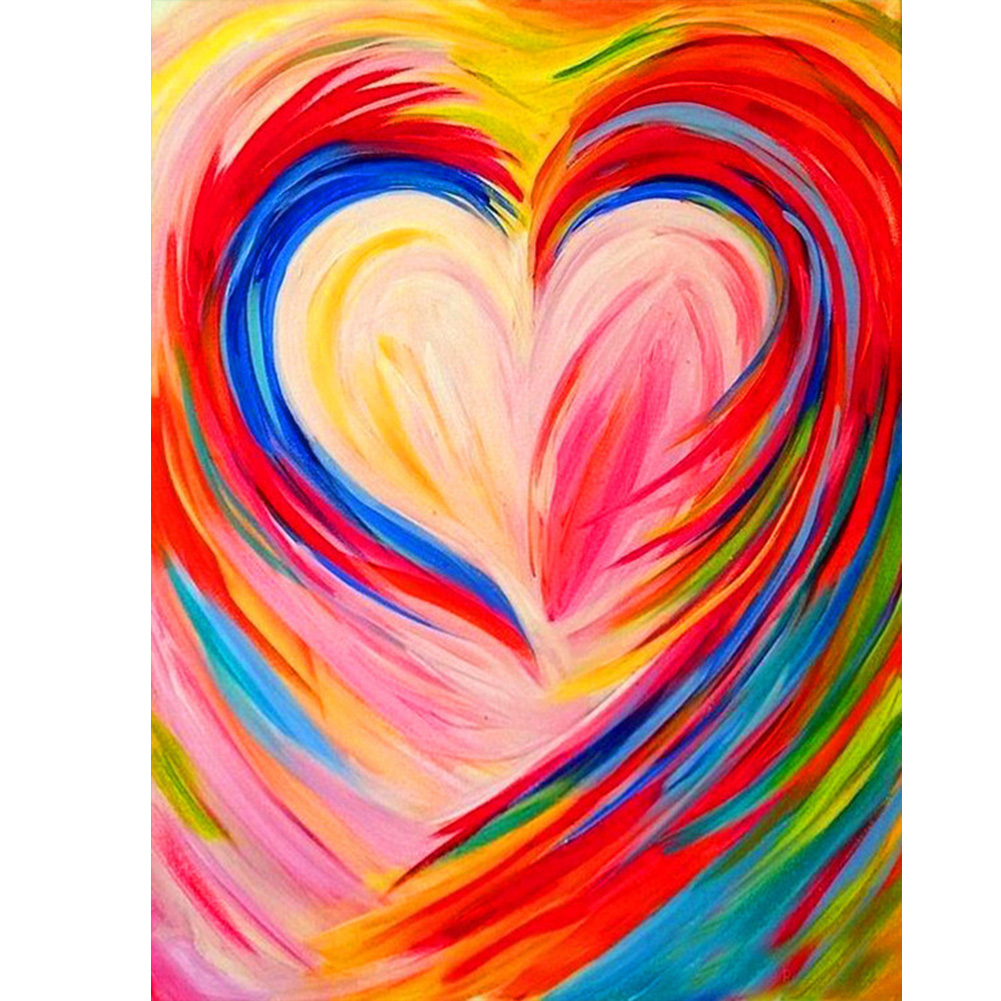 

Cartoon Heart - Round Drill Diamond Painting - 30*40CM, 501 Original
