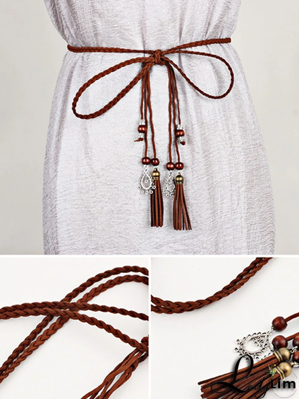 Simple Bohemia Artificial Leather Tasseled Belts