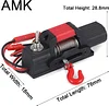 AMK 1/10 Plastic Mini Electric Winch with Control Switch for RC Crawler TRX4 Axle SCX10 RC TF2 Tamiya CC01 Capo JIMNY