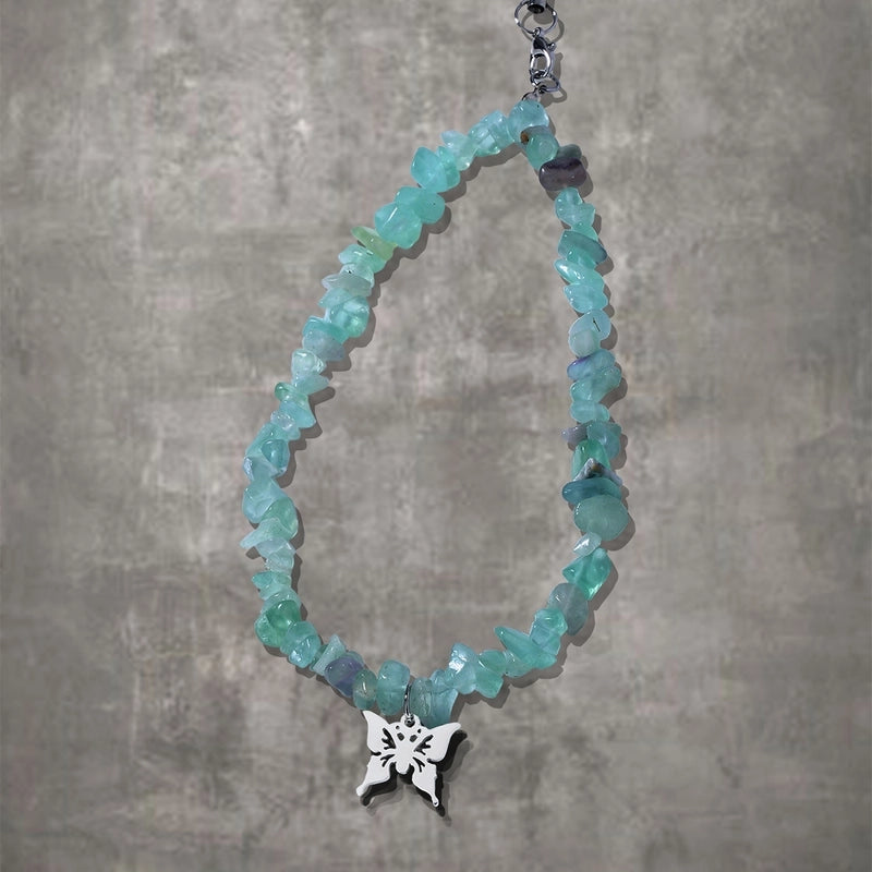 Artistic Commute Geometric Stone Zinc Alloy Mobile Phone Chain