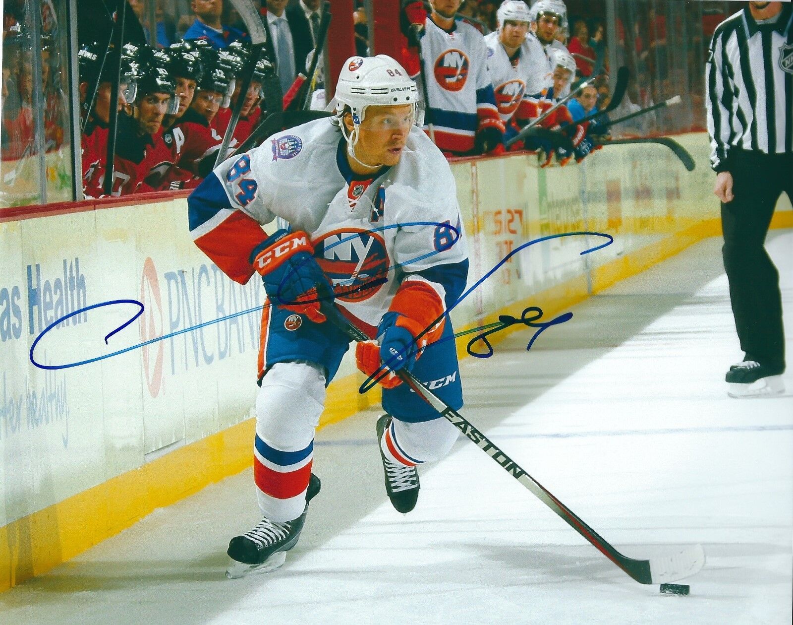 Signed 8x10 MIKHAIL GRABOVSKI New York islanders Autographed Photo Poster painting - COA