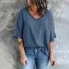 Gioiacombo&trade; Nuovo top estivo a maniche corte con scollo a V