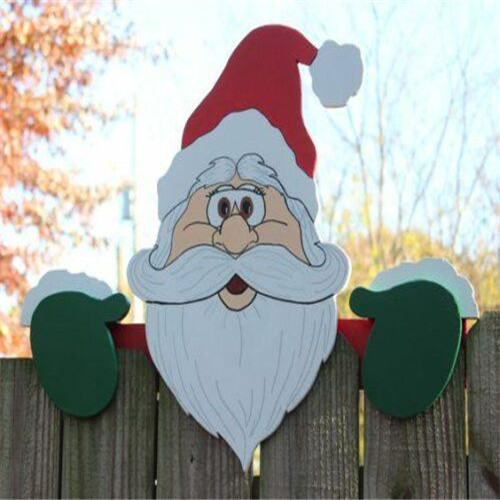 Christmas fence decoration