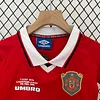 1999-2000 Retro KIDS Manchester United European Home Football Shirt 1:1 Thai Quality