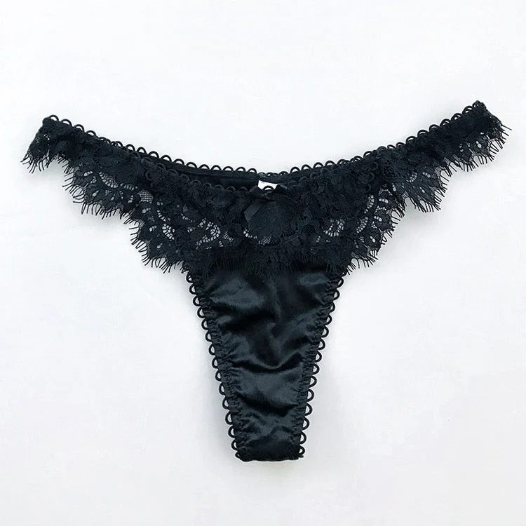 New Women's Underwear Sexy Lace Panties Fashion Flower Comfort G-String Low Waist Seamless Underpants Female Sexy Lingerie