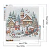 (50*50cm)Christmas House - Full Round Drill Diamond Painting