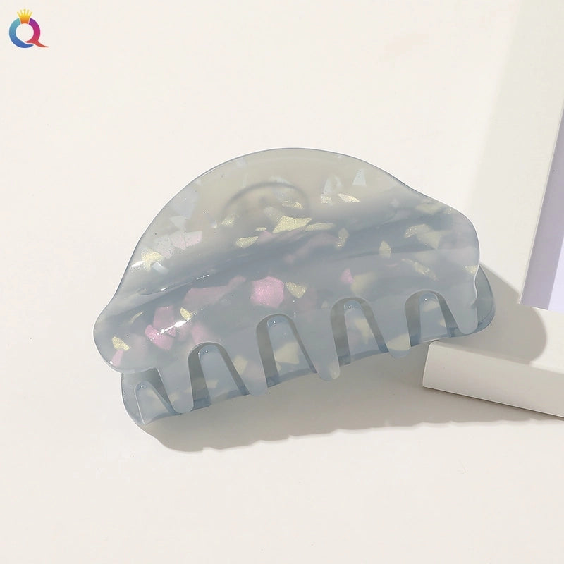 Women’s IG Style Minimalist Color Block Arylic Hollow Out Hair Claws