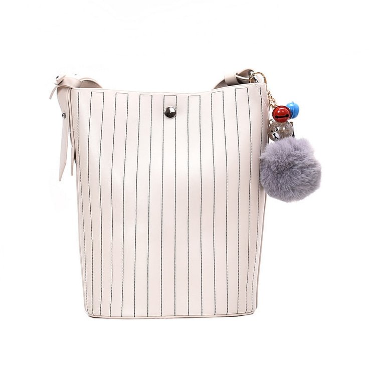 Women's Bucket Bag Broadband One-Shoulder Bag Crossbody Bag