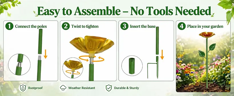 Easy to Assemble-No Tools Needed