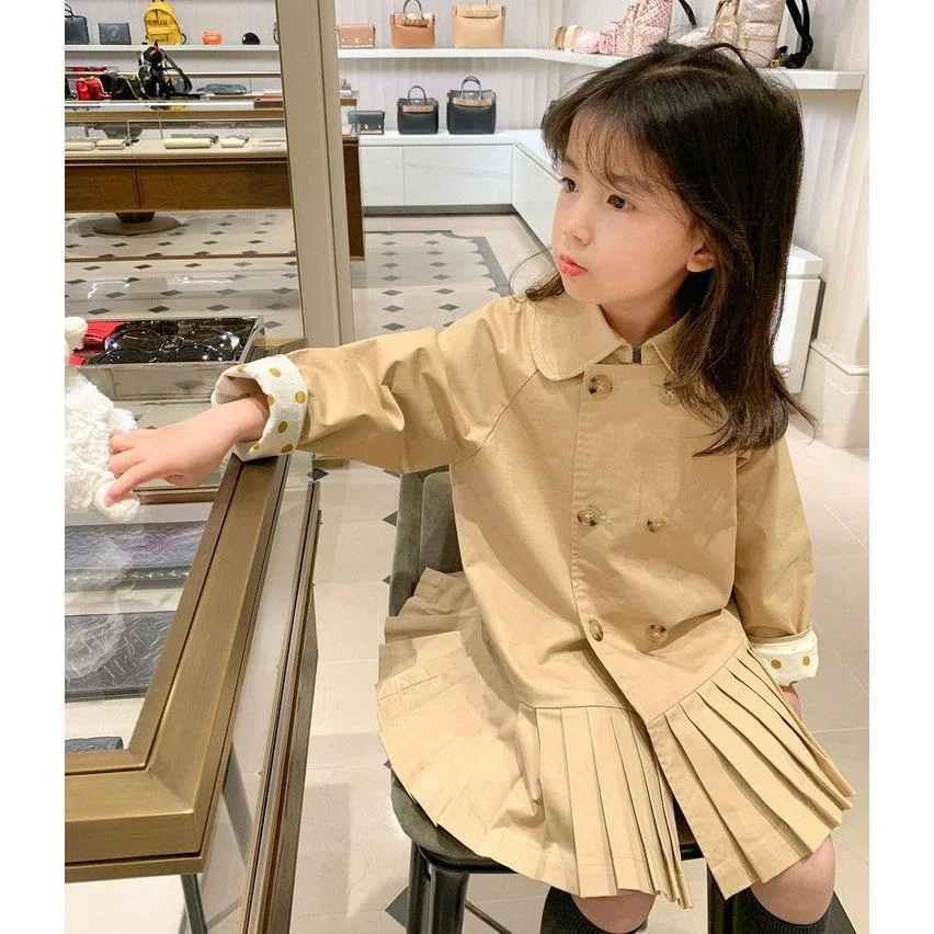 2-8T Toddler Kid Baby Girl Clothes Spring Long Sleeve Top Fashion Jacket Streetwear Party Club Coat Dress Elegant Sweet Outfit