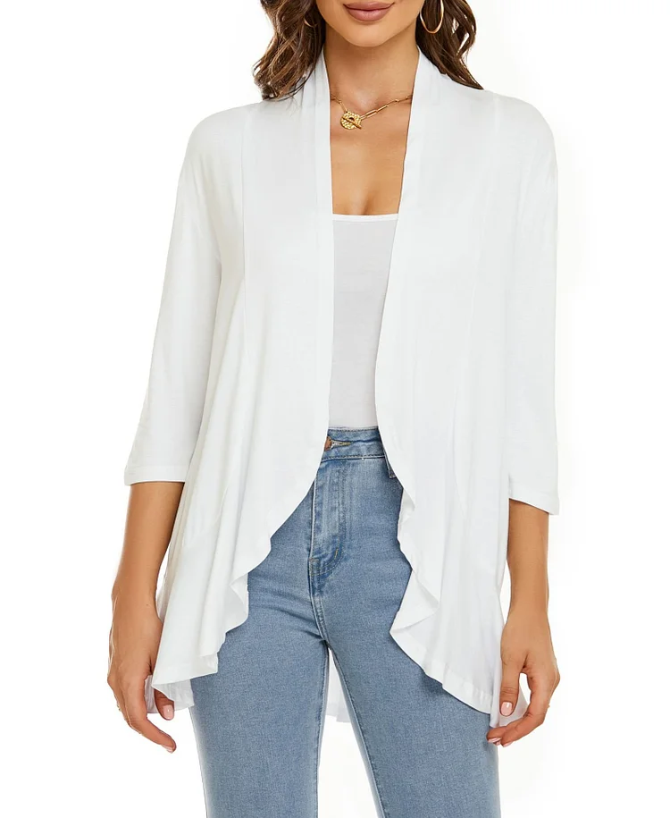 NEW🔥 2025 Women's Casual Lightweight Open Front Cardigans 