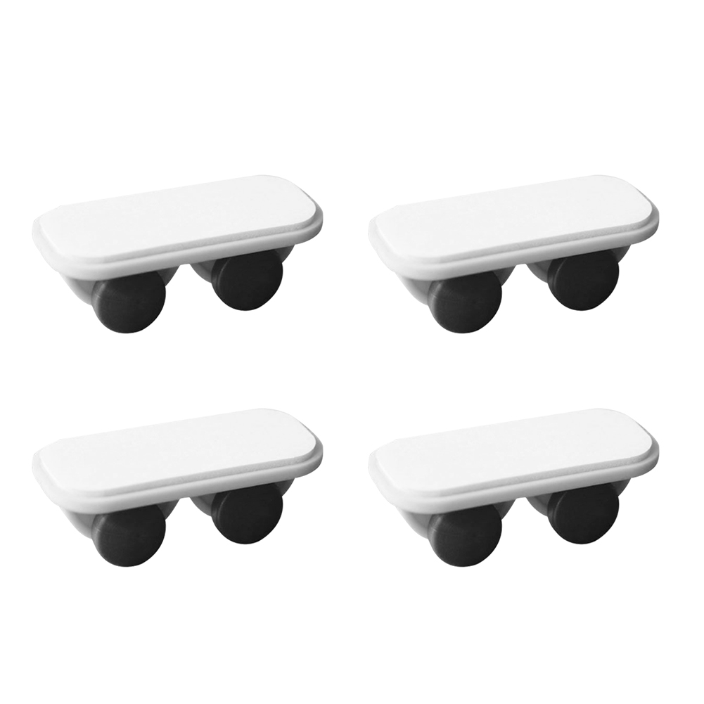 

4Pcs Long Fixed Casters One-Way Wheel Plastic Trash Can Undirectional Wheel, 501 Original