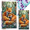 Diamond Painting-DIY Full Round Drill Fox Family(70*40 CM)