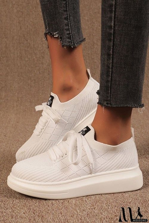 MidiSono - Knit Hole Platform Snakers