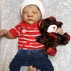Biracial Reborn Boy Glenn 20" Lifelike Cute Handmade Reborn Doll Set,with Bottle and Pacifier - RBBI-Myrebornbabydoll&reg; Myrebornbabydoll&reg;