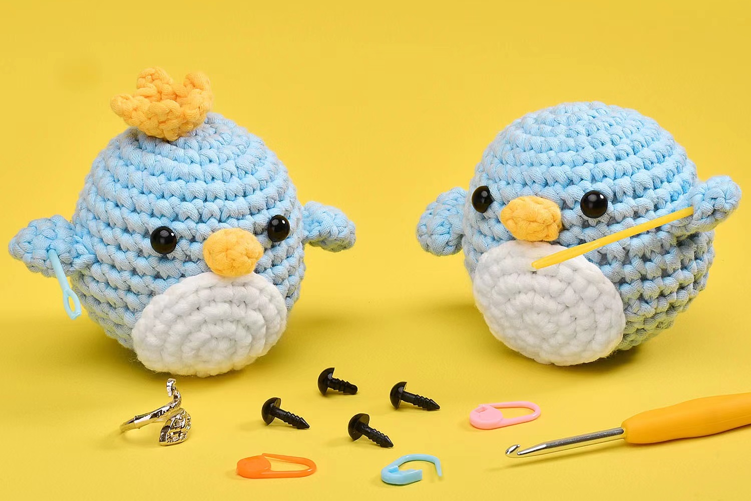 Beginners Crochet Kit-Rabbit-Penguin-Chick