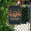 Foreigner - Panneaux en &eacute;tain m&eacute;tallique(20*30cm/30*40cm) - Musique