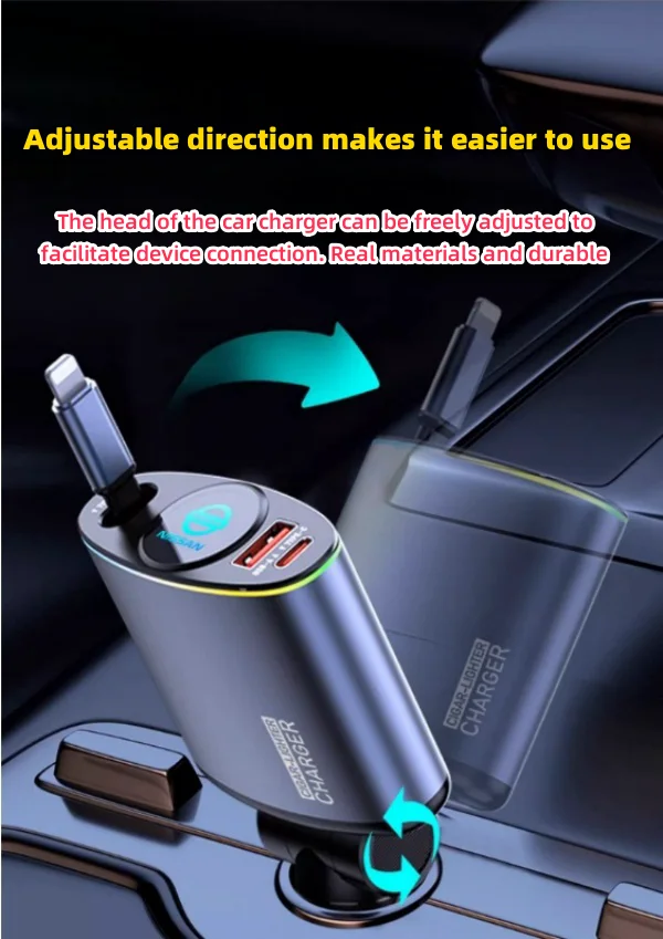 Car Mobile Phone Super Fast Charging Is Suitable For Various Models Of Car Fast Charging Heads