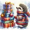 Christmas Hedgehog-11CT Stamped Cross Stitch 40*40cm/15.75*15.75in