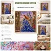 Rose Castle DIY 11CT 3-Strand Stamped Cross Stitch Kit 45x45cm