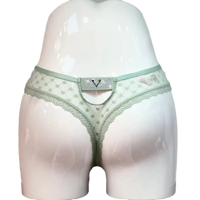 Athvotar Athvotar V Drowsing Hollow Lady T-Shirt T-Shirt Lace Trousers Love Lace Cotton Crotch Large-Size Thong Trousers Low-Rise Trousers