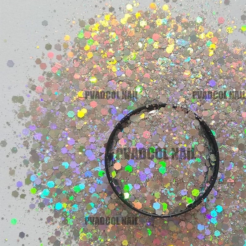 Holographic Glitter Laser Sequins Flakes Nail Dust Powder Glitters Snowflower Maple Leaf Pailliette Pigment Nail Art Decorations