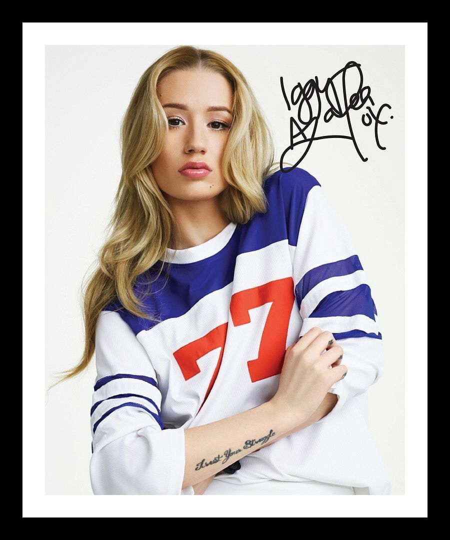 Iggy Azalea Autograph Signed & Framed Photo Poster painting