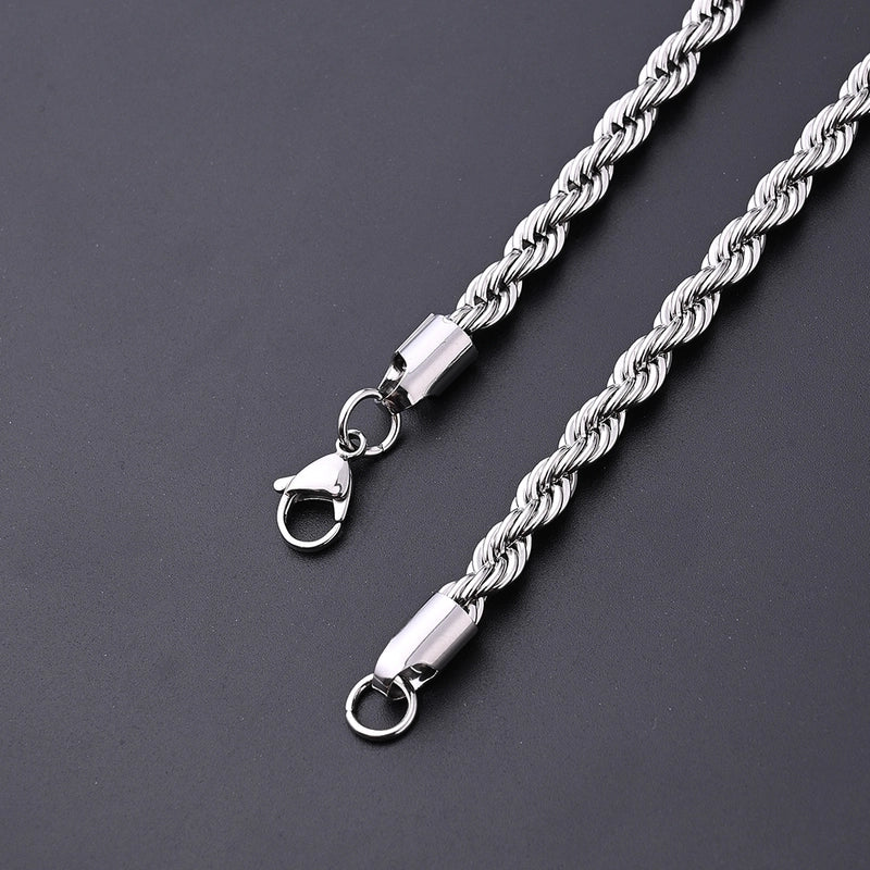 1 Strand/Package 2 Strands/Package 304 Stainless Steel Simple Solid Color Semi-Finished Chain