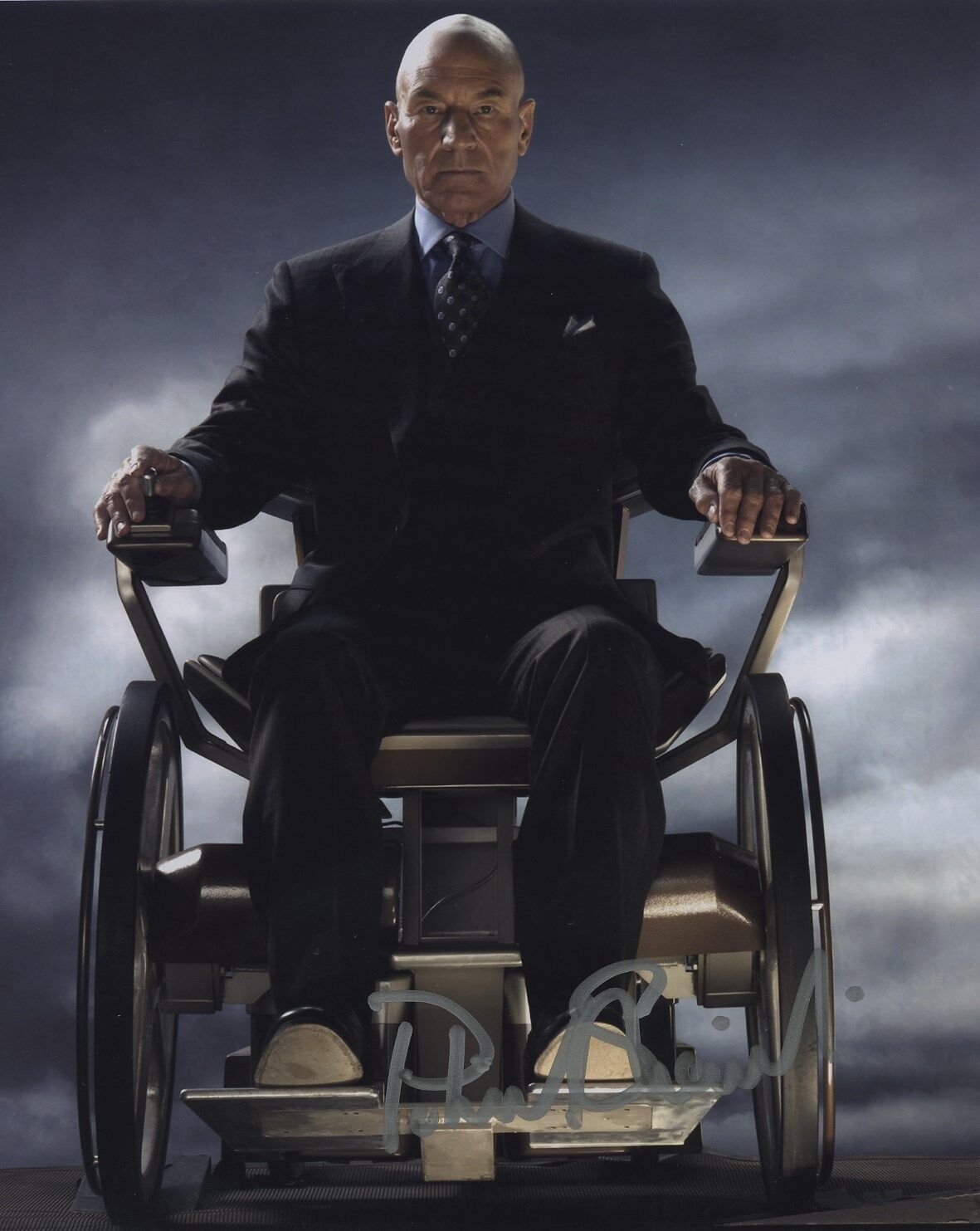 PATRICK STEWART SIGNED AUTOGRAPHED COLOR X-MEN Photo Poster painting PROFESSOR X