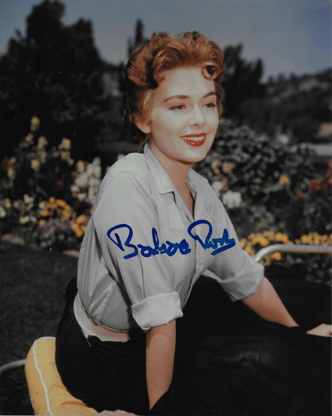 Barbara Rush Pinup # 55 Signed 8x10 Photo Poster painting