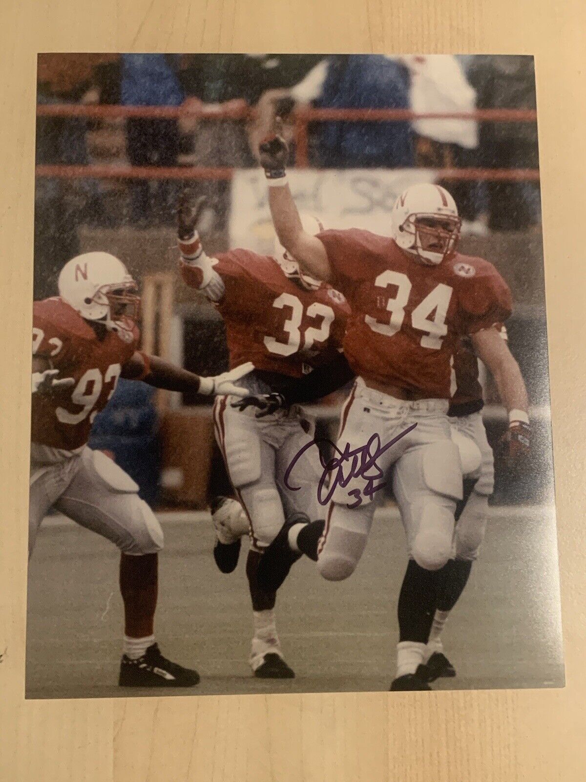 TREV ALBERTS HAND SIGNED 8x10 Photo Poster painting AUTOGRAPHED NEBRASKA CORNHUSKERS LEGEND COA