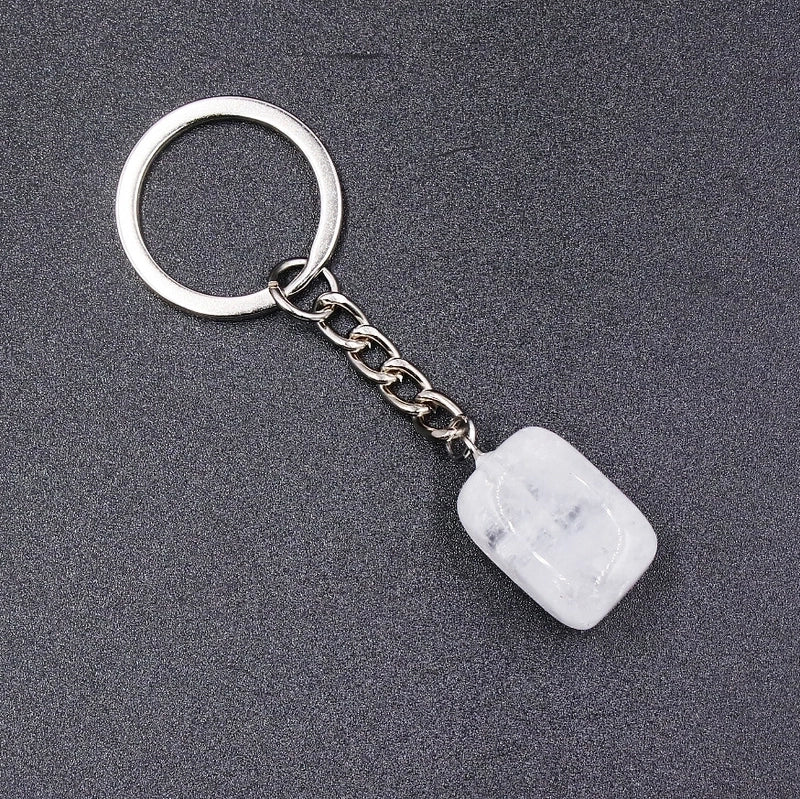 Fashion Irregular Natural Stone Keychain 1 Piece