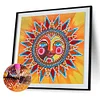 >SALE<5D Part Special Shaped Drill Luminous Diamond Painting Sun God Art (GT104)