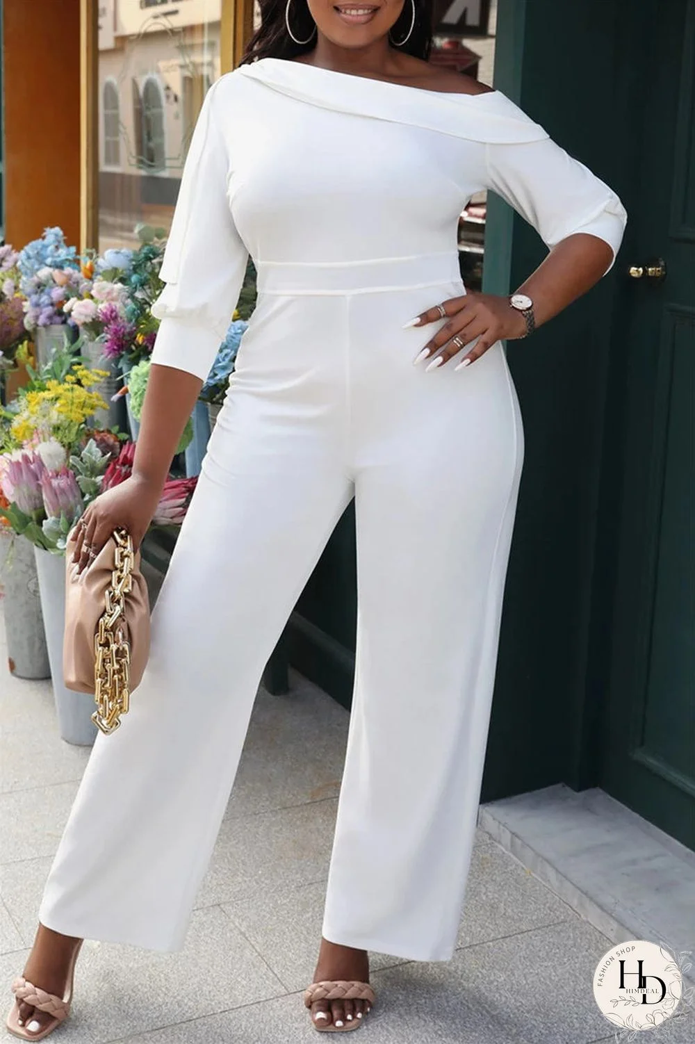 Black Casual Solid Patchwork Backless Regular Jumpsuits