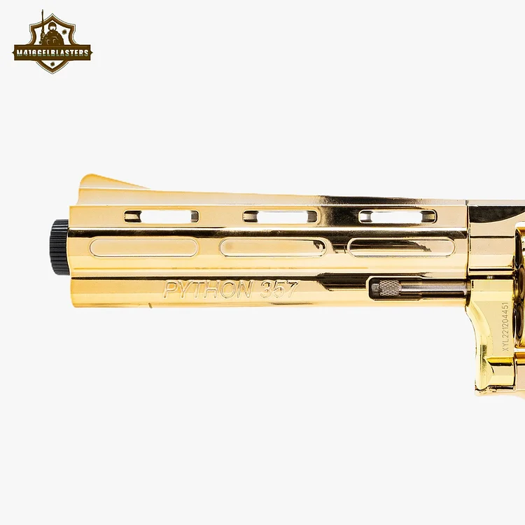 P3メランジェ ノーラップ REVO 12.4 美品 ZP5 Revolver Toy Electroplated Full Metal Soft Bullet 357 Python