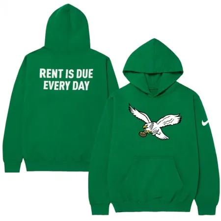 Men's Philadelphia Eagles Green Sideline Pullover Hoodie X3XC