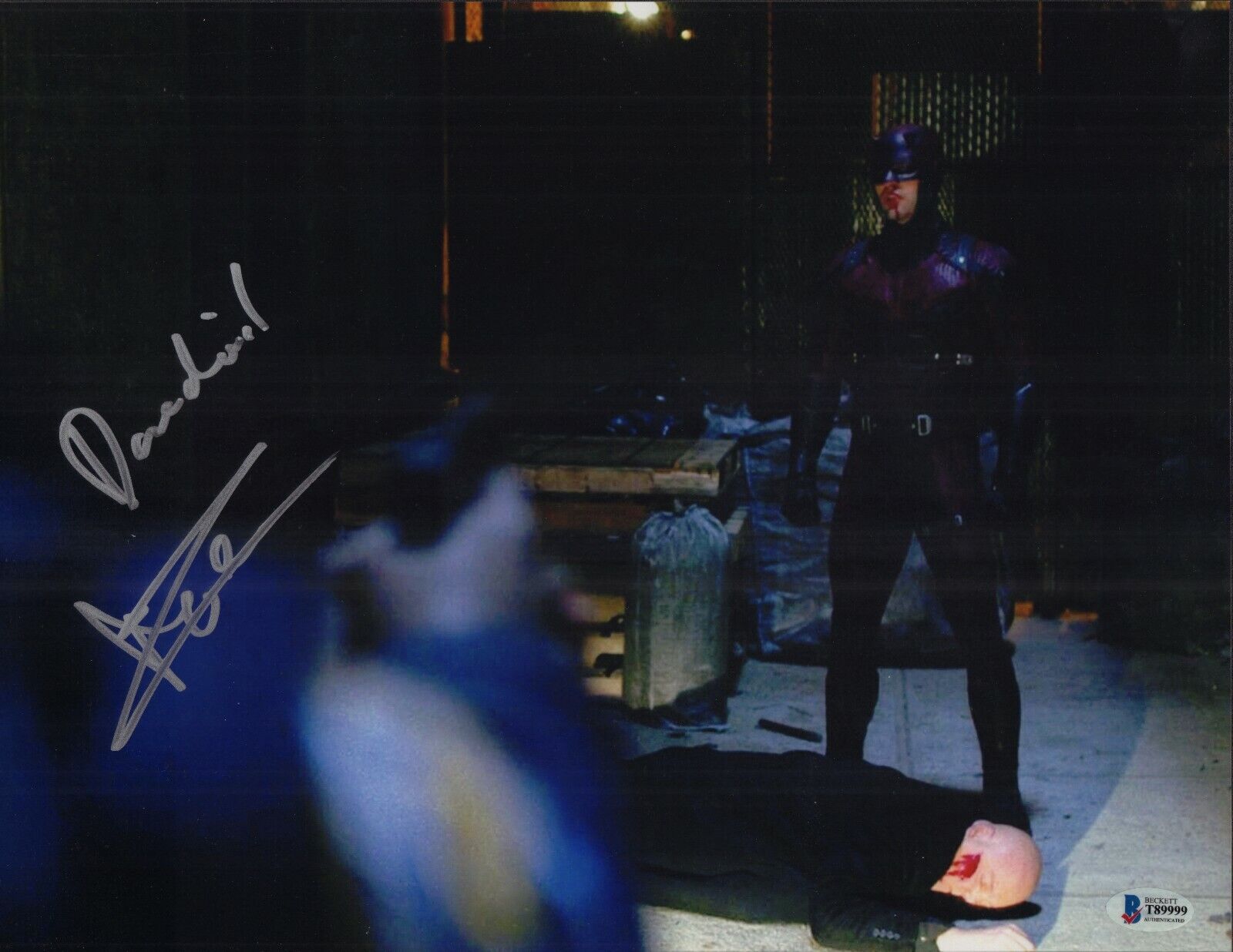 Charlie Cox Signed Daredevil Marvel 11x14 Photo Poster painting w/Beckett COA T89999