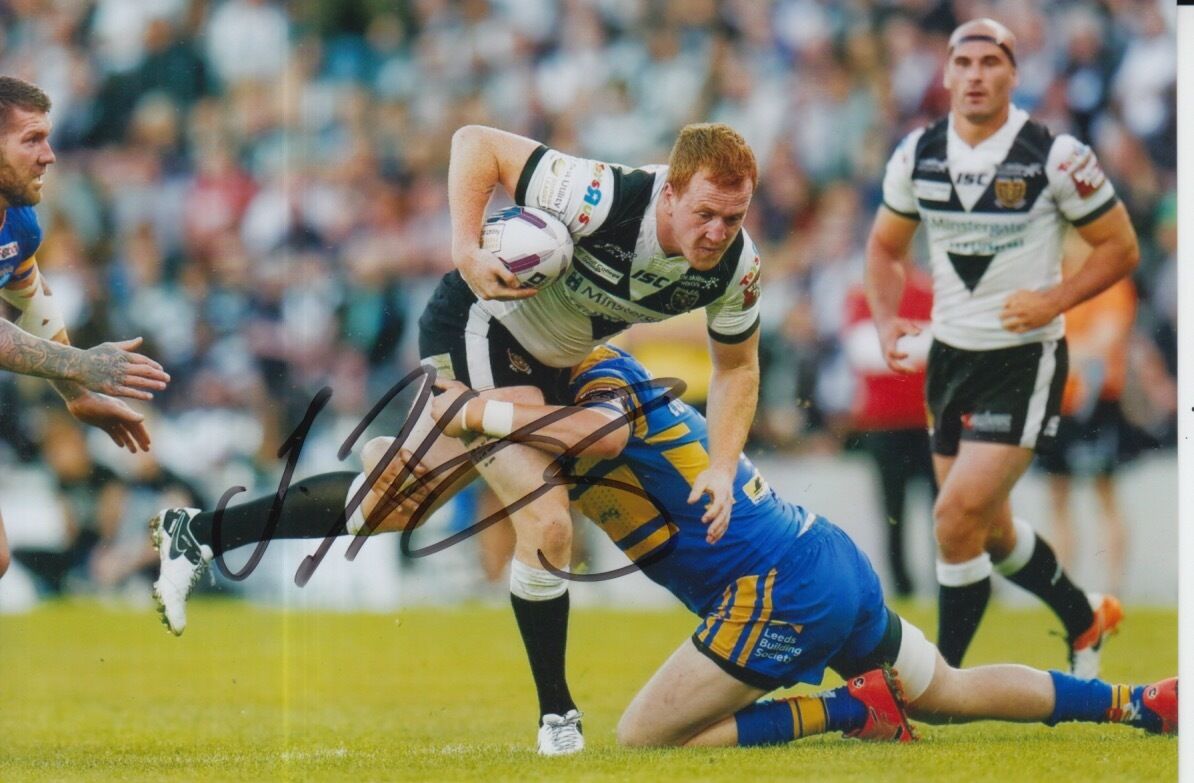 HULL FC HAND SIGNED JORDAN THOMPSON 6X4 Photo Poster painting 3.