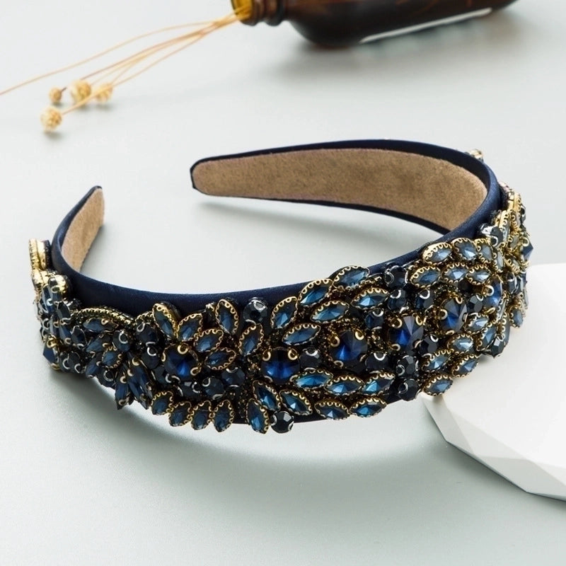 Fashion Geometric Cloth Rhinestones Hair Band