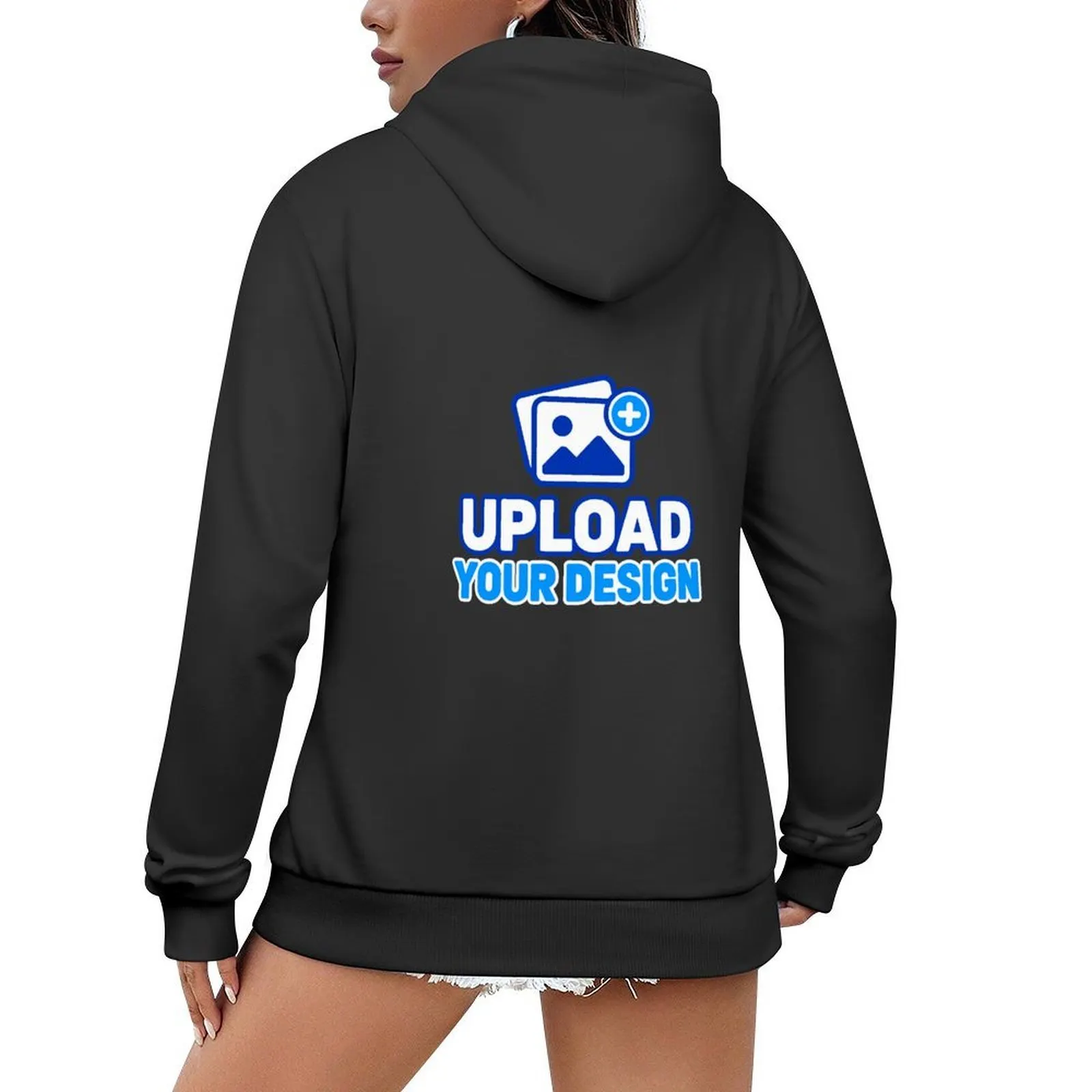 Back-Print Fleece Pocket Hoodie &ndash; personalized print product image