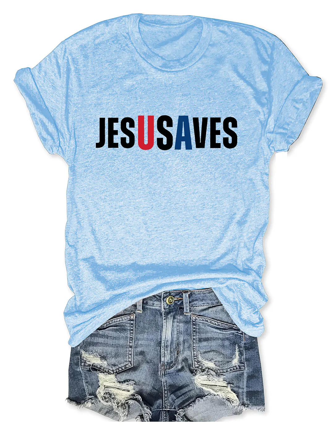 Jesus Saves USA T-shirt