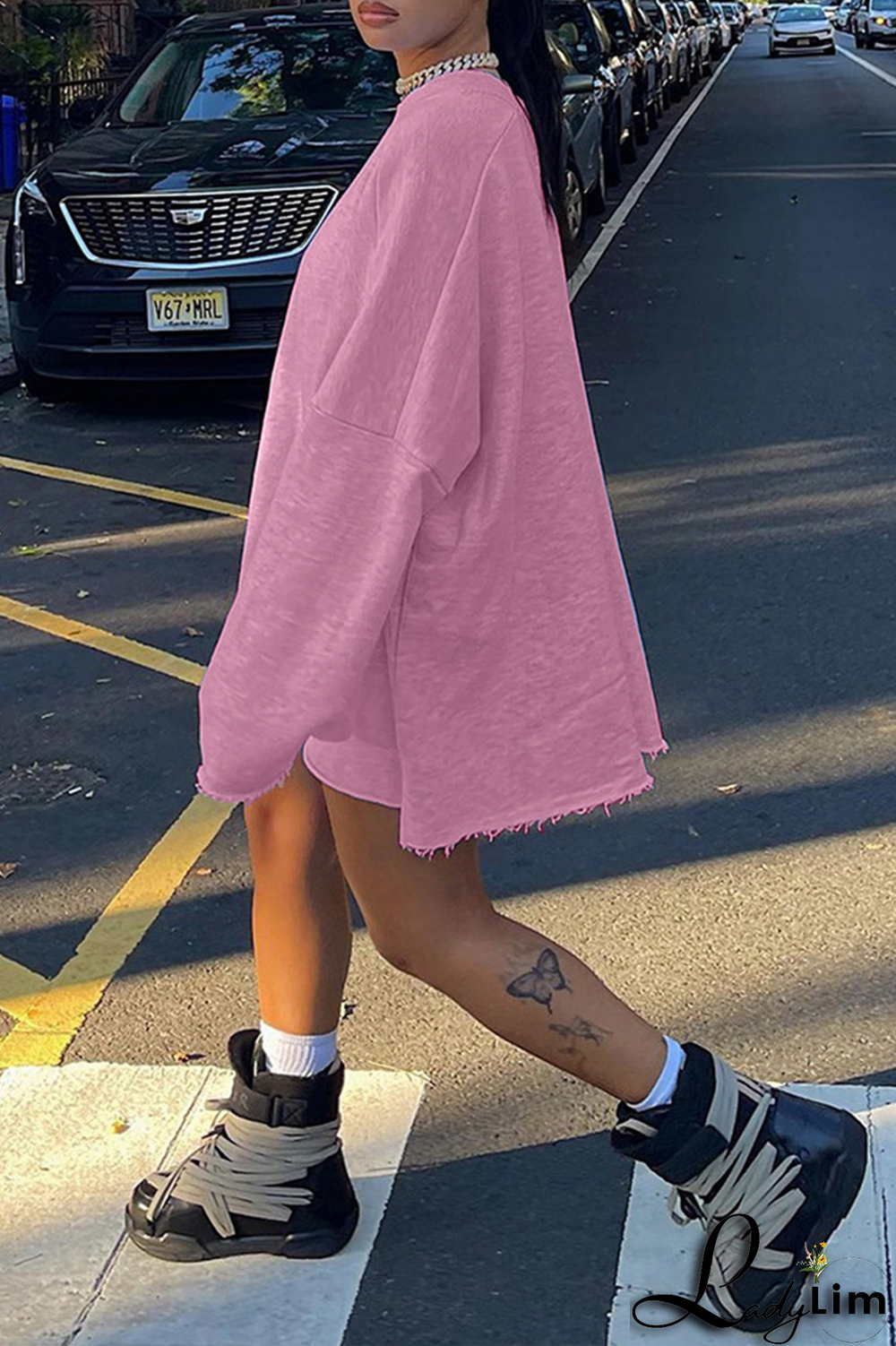 Green Casual Print Patchwork O Neck Straight Dresses