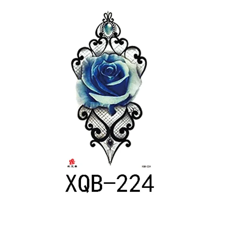 Small Full Arm Waterproof Tattoo Sticker Half Arm Arm Painted Flower Animal Arm Lasting European and American Tattoo Sticker