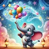 Elephant-11CT Stamped Cross Stitch 40*40cm tapestrymarket