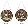 Diamond Painting Acrylic Snowman Pendant Kits for Home Wall Decor