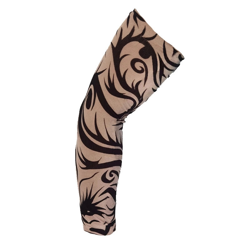 Unisex Punk Cool Style Stripe Skull Polyester Arm Sleeves