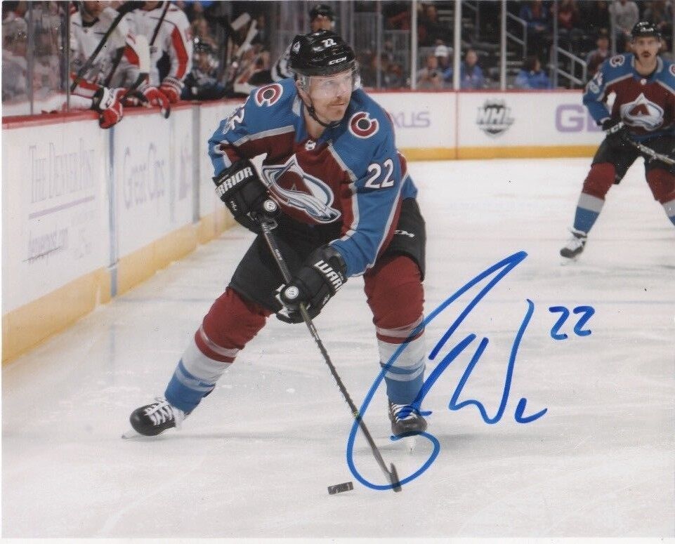 Colorado Avalanche Colin Wilson Signed Autographed 8x10 NHL Photo Poster painting COA #4