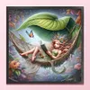 Elf Girl-11CT Stamped Cross Stitch 50*50cm/19.69*19.69in