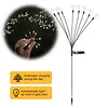 Solar Powered Firework Garden Lights Waterproof Decorative Starburst Fairy Light Easy To Install for Outside Patio Backyard Yard Walkway Decor